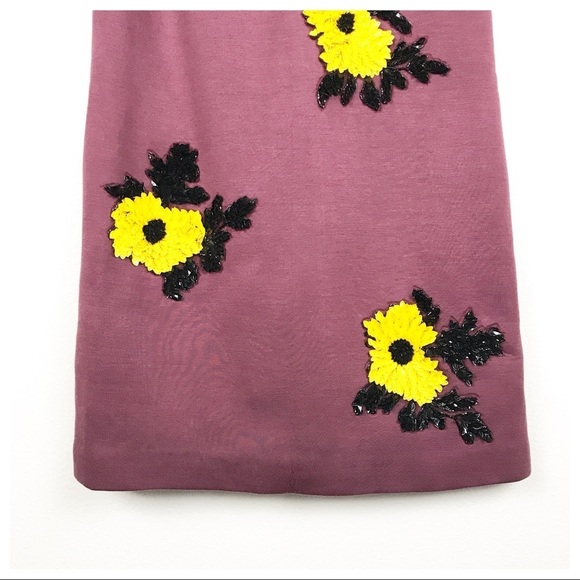 NWT Anthropologie Dhruv Kapoor Sequined Applique Shift Mini Dress Size Small‎ - Picture 8 of 14